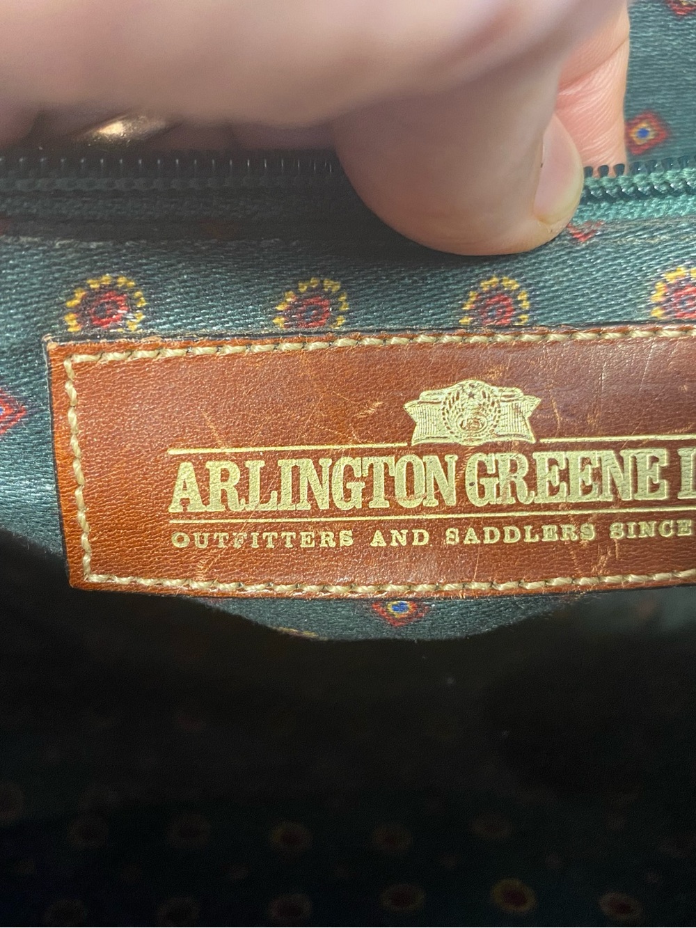Arlington Greene Saddlery Brown worn Leather Saddle Crossbody Bag - Picture 10 of 11